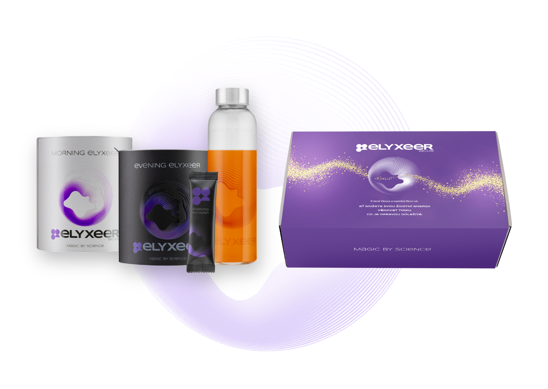 Vánoční edice Elyxeer 30.5 — kompletní set